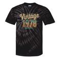 Vintage 1978 Retro Year Groovy 70s For Dad Nostalgia Tie-Dye T-Shirts Black Tie-Dye