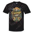 Vintage 1981 Retro Badge Nostalgia Eighties Compass Skull Tie-Dye T-Shirts Black Tie-Dye Vintage 1981 Retro Badge Nostalgia Eighties Compass Skull Tie-Dye T-Shirts Black Tie-Dye