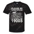 Vintage Please Be Patient I'm From The 1900s Saying Humor Tie-Dye T-Shirts Black Tie-Dye
