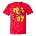 1987 Retro Roller Skate Vintage 80s Nostalgia Collector Tie-Dye T-Shirts Red Tie-Dye