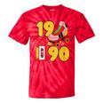 1990 Retro Raised On 90s Music Old School Nostalgia Punk Tie-Dye T-Shirts Red Tie-Dye