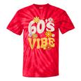 60's Vibe Vintage Nostalgia Mixtape Era 1960s Party Groovy Tie-Dye T-Shirts Red Tie-Dye