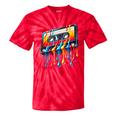 80s 90s Retro Party Costume Nostalgia Cassette Tie-Dye T-Shirts Red Tie-Dye