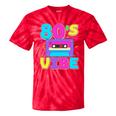 80's Vibe Retro Style Cassette Tape Nostalgia 1980s Party Tie-Dye T-Shirts Red Tie-Dye