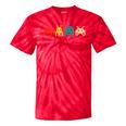 80s Video Game Nostalgia Retro Vintage Arcade Novelty Tie-Dye T-Shirts Red Tie-Dye