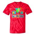 80's Vintage Cassette Tape Nostalgia Mixtape Era 1980s Retro Tie-Dye T-Shirts Red Tie-Dye