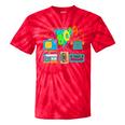 80's Vintage Cassette Tape Nostalgia Mixtape Era 1980s Retro Tie-Dye T-Shirts Red Tie-Dye