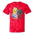 90s Retro Cassette And Walkman Nostalgia Graphic Tee Tie-Dye T-Shirts Red Tie-Dye