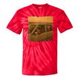 90s Roadtrip Animals Photo Cat Sloth Dog Retro Nostalgia Tie-Dye T-Shirts Red Tie-Dye