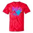 90's Vibe Retro Style Cassette Tape Nostalgia 1990s Party Tie-Dye T-Shirts Red Tie-Dye