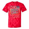 90's Vibe Vintage Style Cassette Tape Nostalgia 1990s Party Tie-Dye T-Shirts Red Tie-Dye
