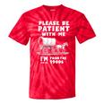 Amusing Wagon Pace Please Be Patient I'm From The 1900s Premium Tie-Dye T-Shirts Red Tie-Dye