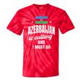 Azerbaijan Lover Saying Azeri Nostalgia Tie-Dye T-Shirts Red Tie-Dye