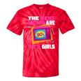 The Best Moms Are 90s Girls 90s Aesthetic Mom Nostalgia Tie-Dye T-Shirts Red Tie-Dye