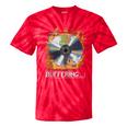 Buffering Glitched CD On Fire 2000s Nostalgia Tie-Dye T-Shirts Red Tie-Dye