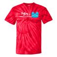 Bytes Of Memories Digital Nostalgia Concept Line Tie-Dye T-Shirts Red Tie-Dye