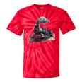 Classic Steam Train Enthusiasts Nostalgia For Train Lovers Tie-Dye T-Shirts Red Tie-Dye