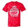 Easily Distracted By Old Cars Graphic Nostalgia Tie-Dye T-Shirts Red Tie-Dye