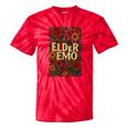 Elder Emo Floral Gothic Vintage Nostalgia Tie-Dye T-Shirts Red Tie-Dye