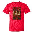 Elder Emo Floral Gothic Vintage Nostalgia Tie-Dye T-Shirts Red Tie-Dye