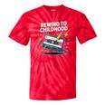 Elder Millennials Embracing 90s Rewind Nostalgia Vibes Tie-Dye T-Shirts Red Tie-Dye