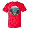 Fish Bowl Frutiger Aero Y2K Retro Vibes Tie-Dye T-Shirts Red Tie-Dye