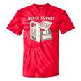 Never Forget VHS Tape Cassette Floppy Disk Nostalgia 80s 90s Tie-Dye T-Shirts Red Tie-Dye
