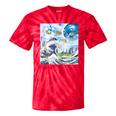 Frutiger Aero Aesthetic Tech Great Wave Of Kanagawa Fishes Tie-Dye T-Shirts Red Tie-Dye Frutiger Aero Aesthetic Tech Great Wave Of Kanagawa Fishes Tie-Dye T-Shirts Red Tie-Dye