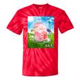 Frutiger Aero Aesthetic Tech Kawaii Strawberry Milk Fishes Tie-Dye T-Shirts Red Tie-Dye