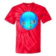 Frutiger Aero Aesthetic Tech Orb Fishes Raglan Baseball Tee Tie-Dye T-Shirts Red Tie-Dye