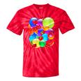 Frutiger Aero Aesthetic Tech Orb Pattern Heart Cherry Lips Tie-Dye T-Shirts Red Tie-Dye