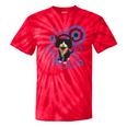 Frutiger Aero Cat Meme Headphone Kitty Cat Lover Tie-Dye T-Shirts Red Tie-Dye