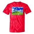 Frutiger Aero Dolphin Meadow Aesthetic Y2k 2000s Ironic Tie-Dye T-Shirts Red Tie-Dye