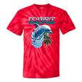 Frutiger Aero Splashy Dolphin Y2k Aesthetic Graphic Tie-Dye T-Shirts Red Tie-Dye