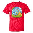 Frutiger Aero Y2K Fashion Trends Statement Piece Tech Orange Premium Tie-Dye T-Shirts Red Tie-Dye