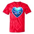 Frutiger Aero Y2K Heart Tie-Dye T-Shirts Red Tie-Dye