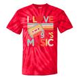 I Love 90's Music Retro Style Nostalgia Cassette 1990s Party Premium Tri-Blend Tie-Dye T-Shirts Red Tie-Dye
