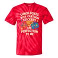 Lunch Boxes With Stickers Lunch Box Nostalgia Retro Tie-Dye T-Shirts Red Tie-Dye