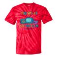 No Wi-Fi No Problem – Retro Dial Up Tech Nostalgia Premium Tri-Blend Tie-Dye T-Shirts Red Tie-Dye