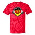Nostalgia Chest Flag GDR Tie-Dye T-Shirts Red Tie-Dye