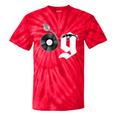 Old School Dad OG Hip Hop Head Vinyl Retro 80s90s Nostalgia Tie-Dye T-Shirts Red Tie-Dye
