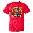 Peace Sign Groovy Vibes Costume Nostalgia Tie Dye Fashion Tie-Dye T-Shirts Red Tie-Dye