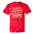 Please Be Patient I'm From The 1900s Groovy Women Premium Tie-Dye T-Shirts Red Tie-Dye