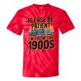 Please Be Patient I'm From The 1900s Retro Computer Premium Tie-Dye T-Shirts Red Tie-Dye