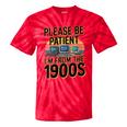 Please Be Patient I'm From The 1900s Retro Computer Tie-Dye T-Shirts Red Tie-Dye