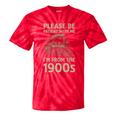 Please Be Patient With Me I'm From The 1900s Steam Train Premium Tie-Dye T-Shirts Red Tie-Dye