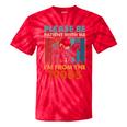 Please Be Patient With Me I'm From The 1900s Vintage Dad Tie-Dye T-Shirts Red Tie-Dye