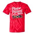 Please Be Patient I'm From The 1900s Vintage Tech Graphic Tie-Dye T-Shirts Red Tie-Dye