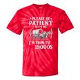 Please Be Patient I'm From The 1900s Western Wagon Tie-Dye T-Shirts Red Tie-Dye