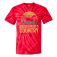 Raised On 90’s Country Horse Retro Nostalgia Western Music Tie-Dye T-Shirts Red Tie-Dye